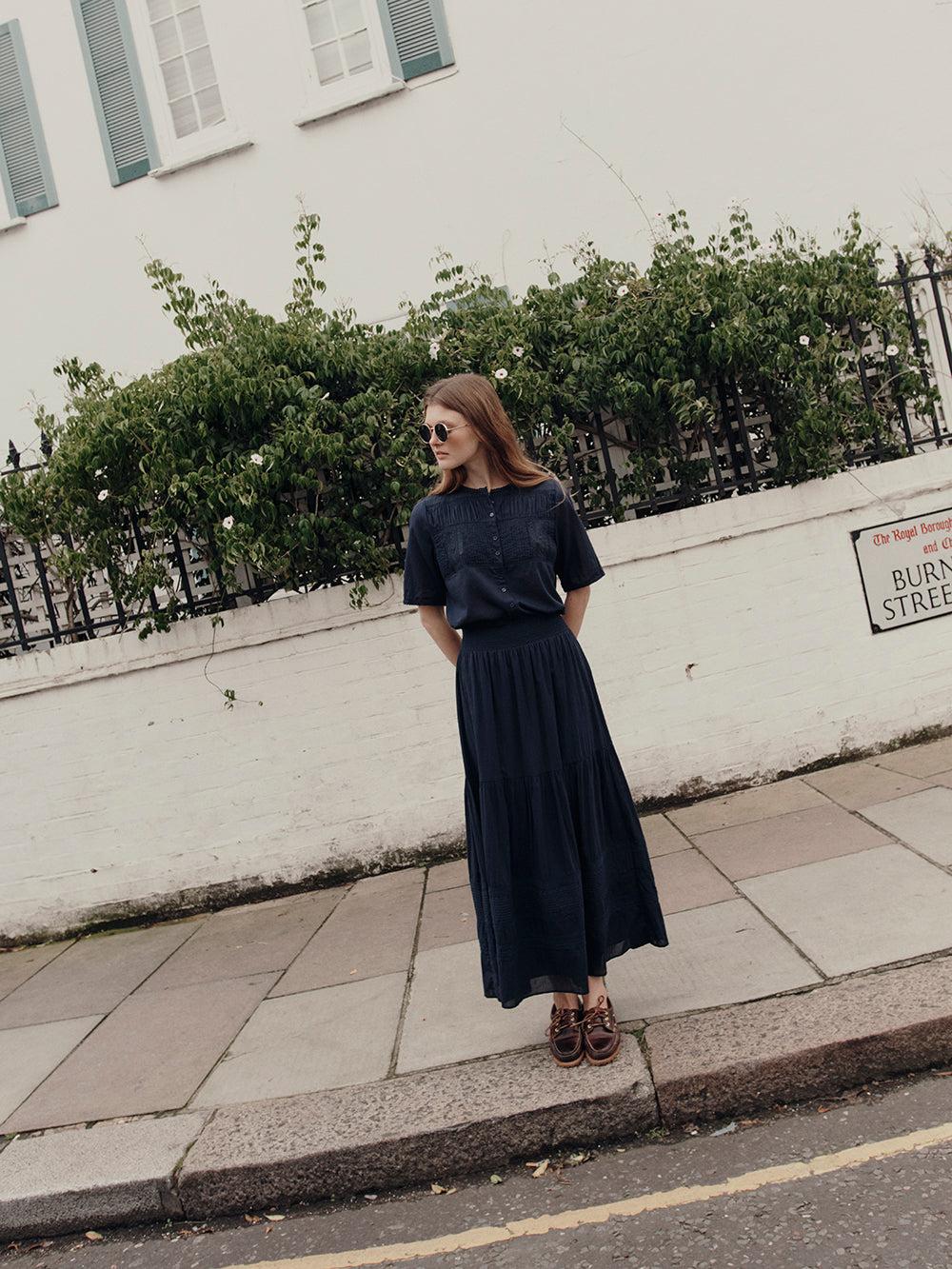 des petit hauts Jupe Salome Marine