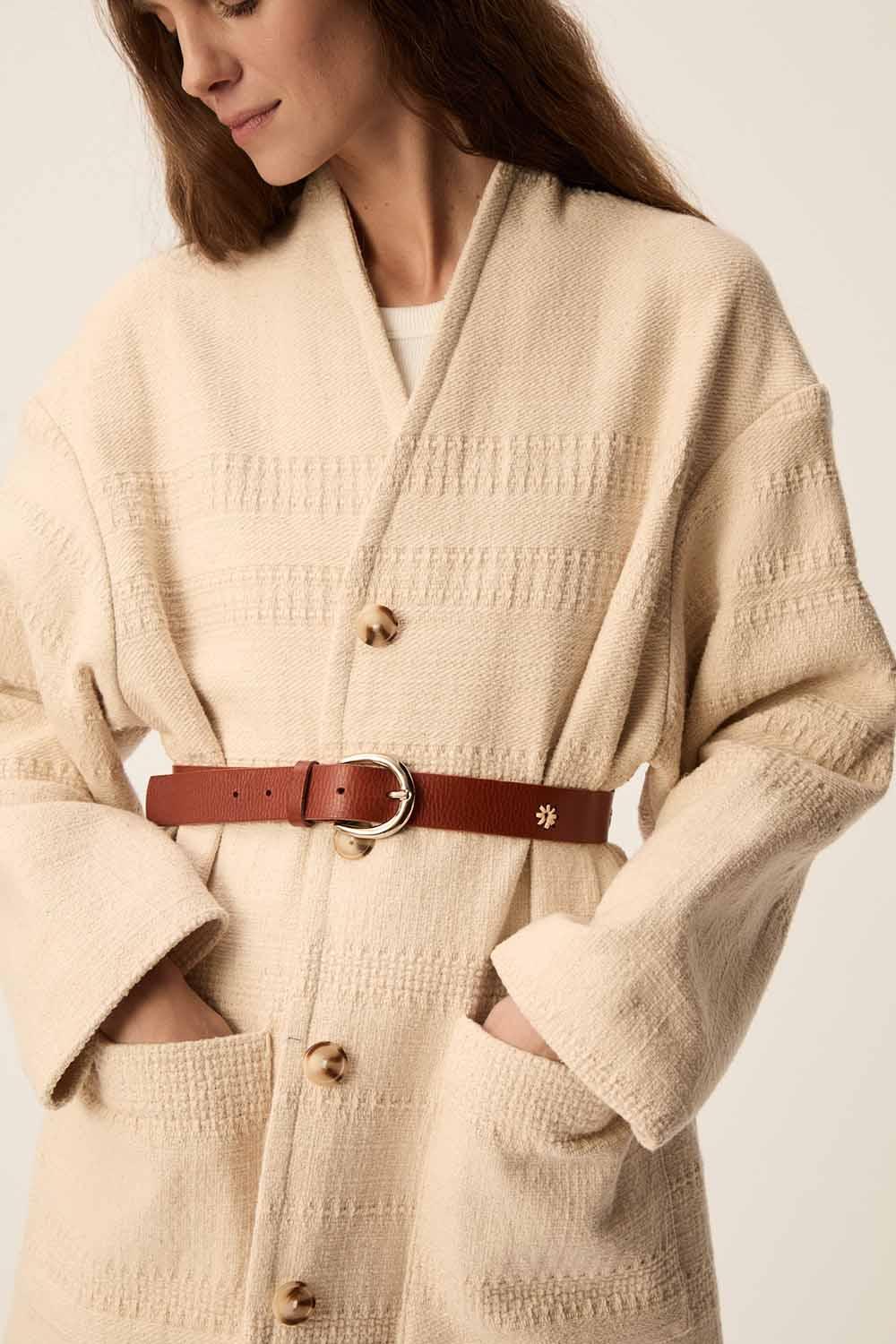Des Petit Hauts Manteau Yoana Creme