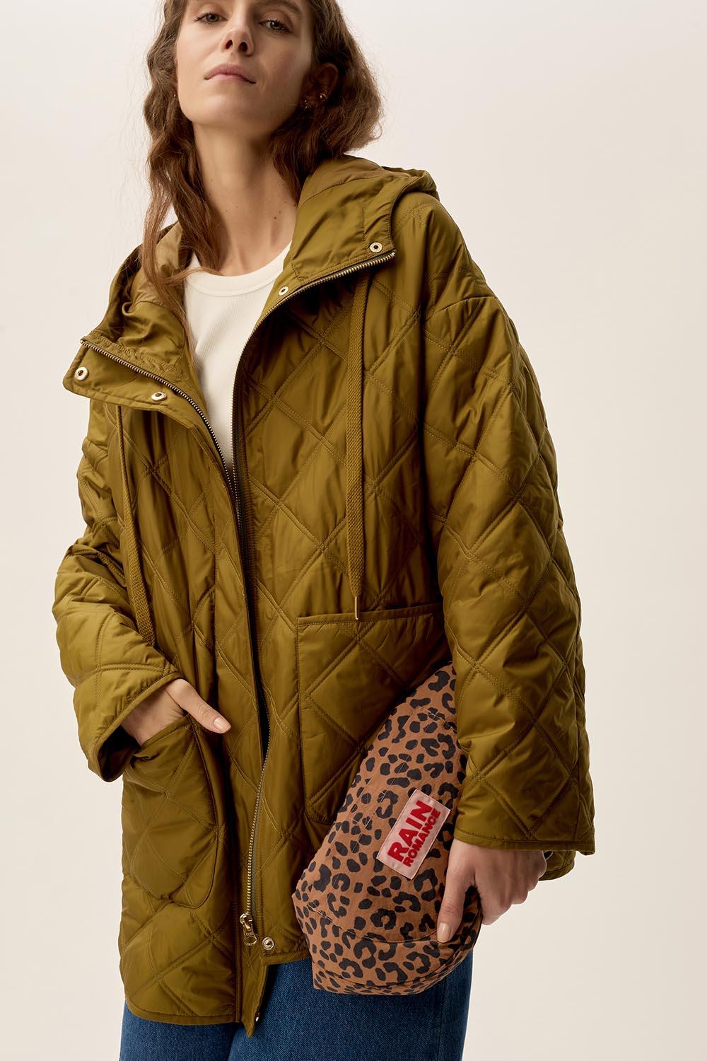 Des Petit Hauts Manteau Yoko Olive