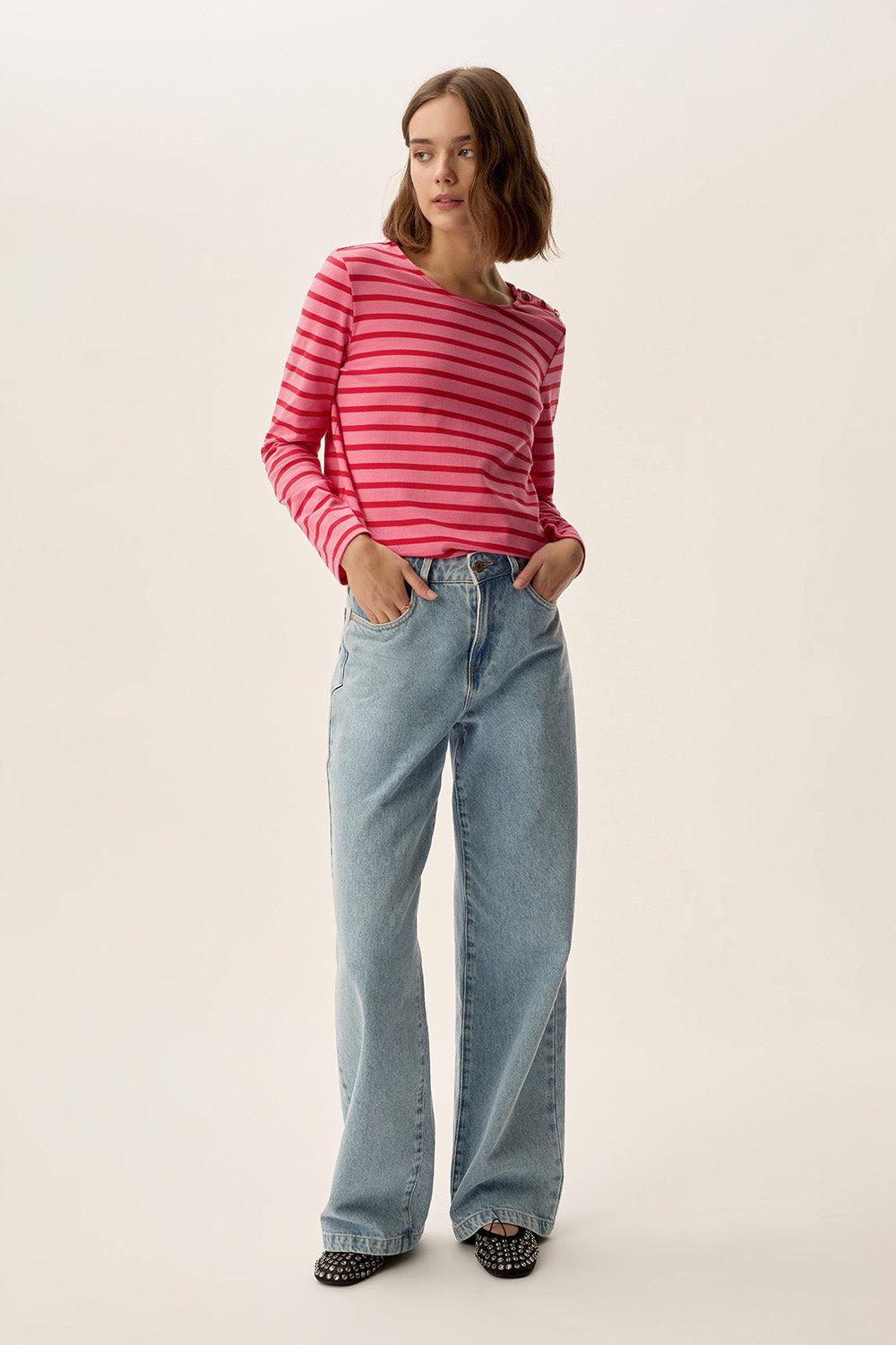 Des Petit Hauts Marinière Filipette Bubble/Tomate