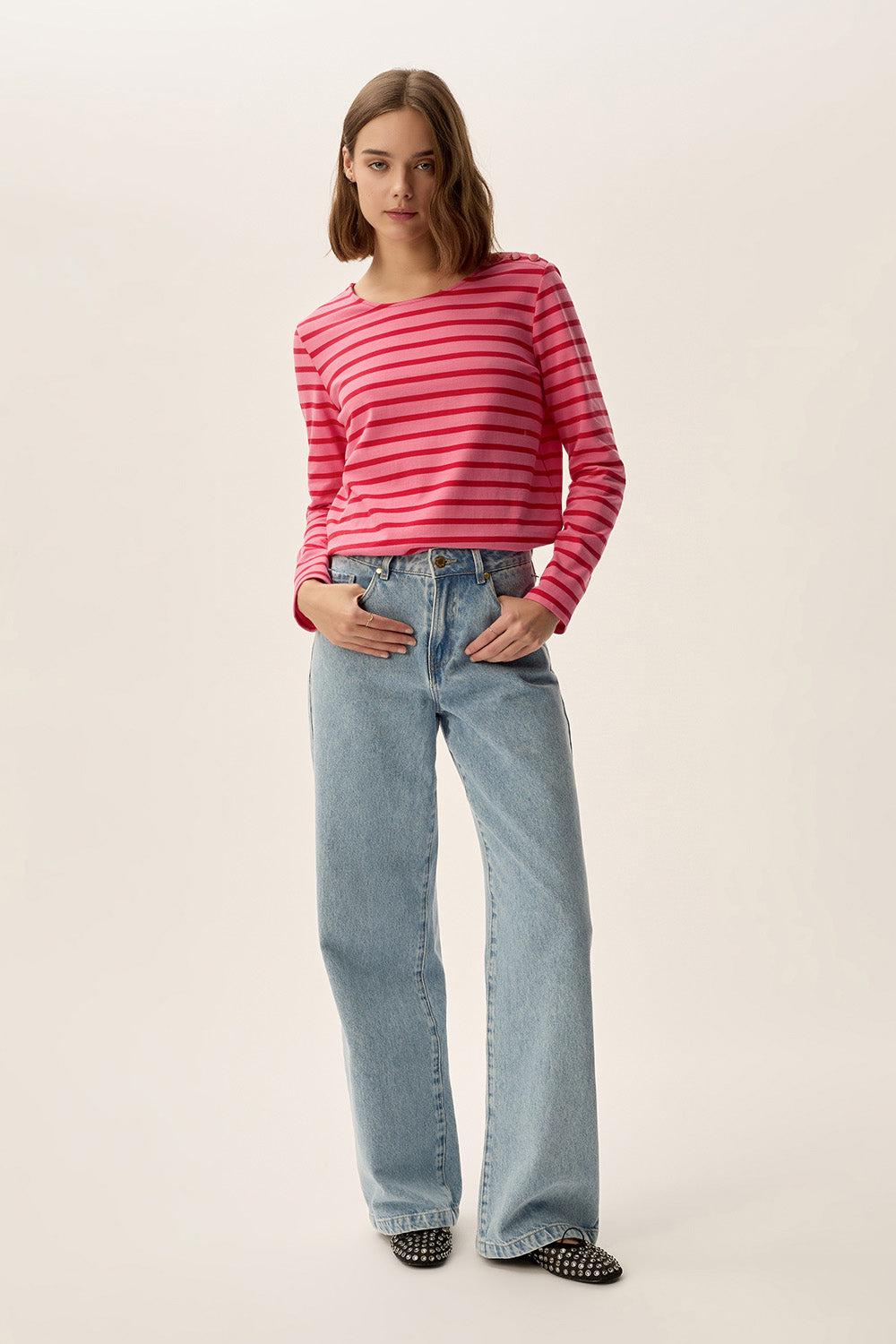 Des Petit Hauts Marinière Filipette Bubble/Tomate