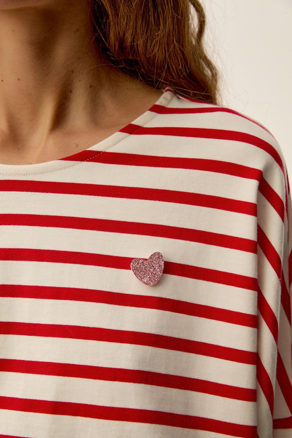 Des Petit Hauts Marinière Filly Ecru/Tomate