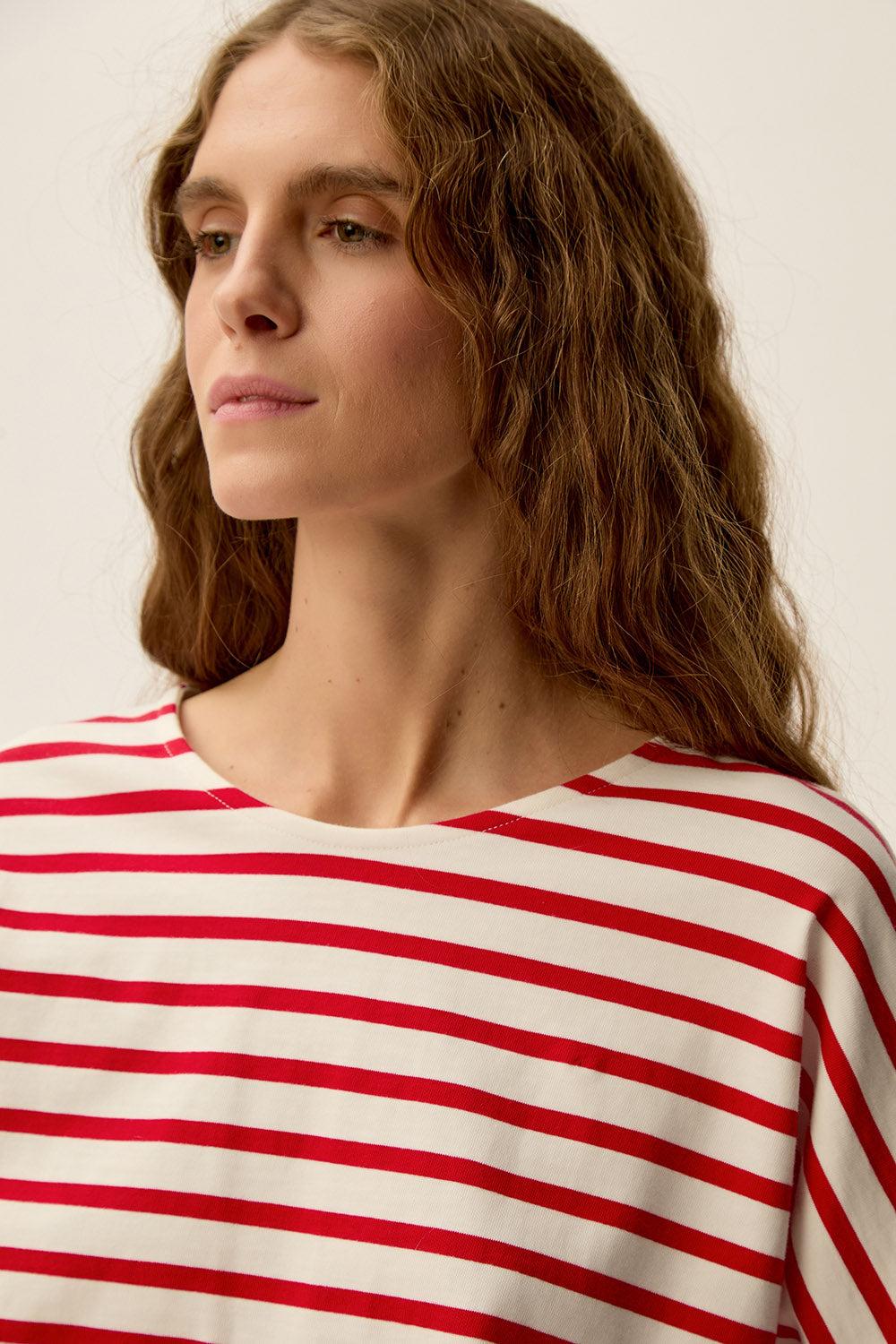 Des Petit Hauts Marinière Filly Ecru/Tomate