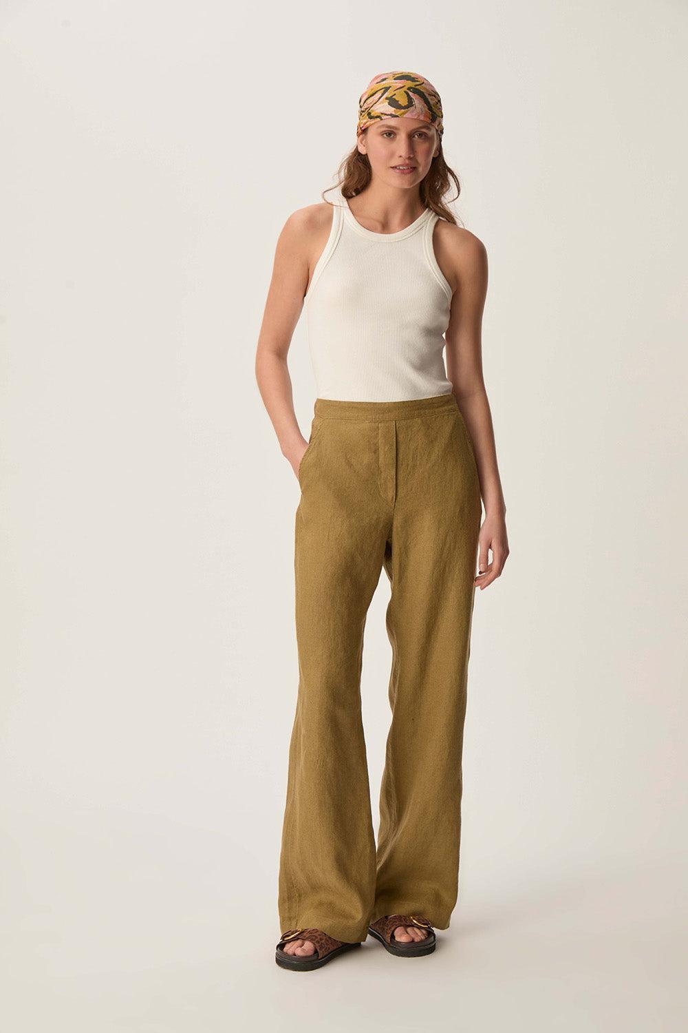des petit hauts Pantalon Roberti Olive