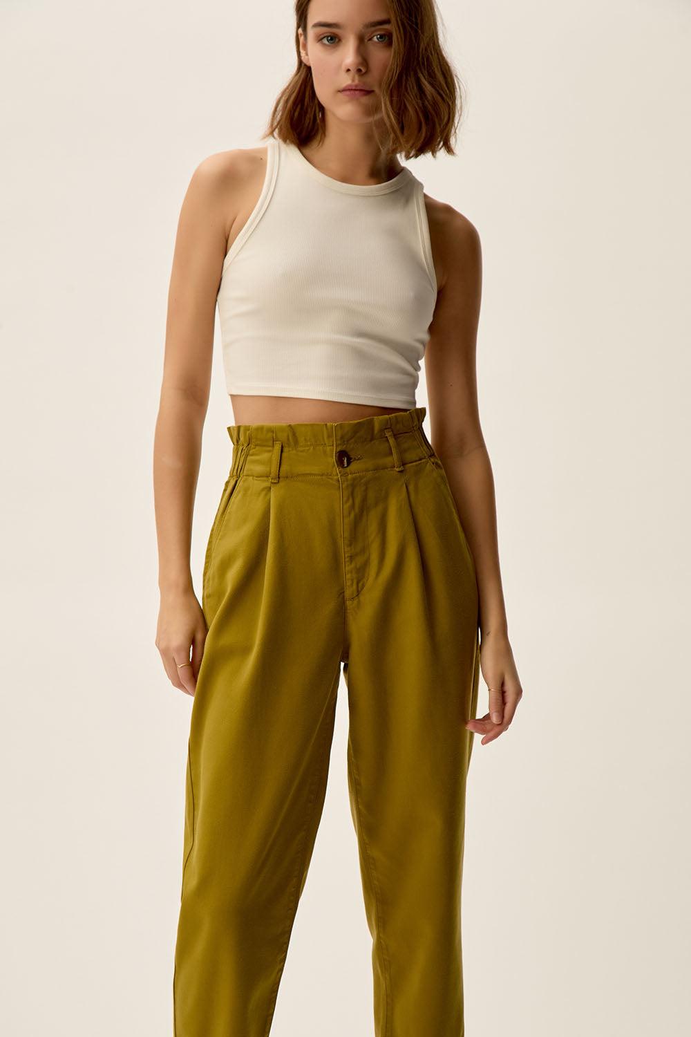 des petit hauts Pantalon Santino Basilic