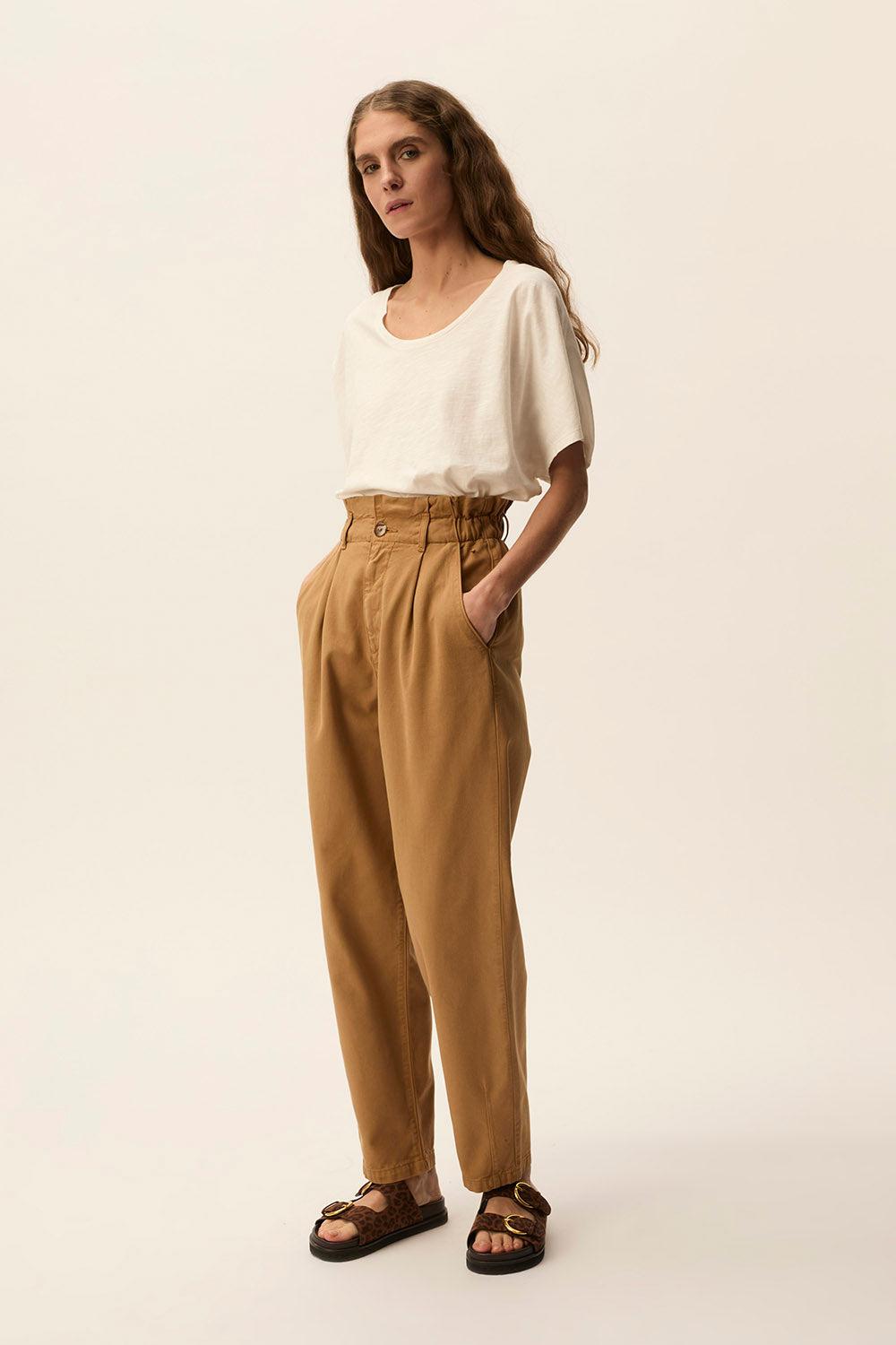 des petit hauts Pantalon Santino Tabac
