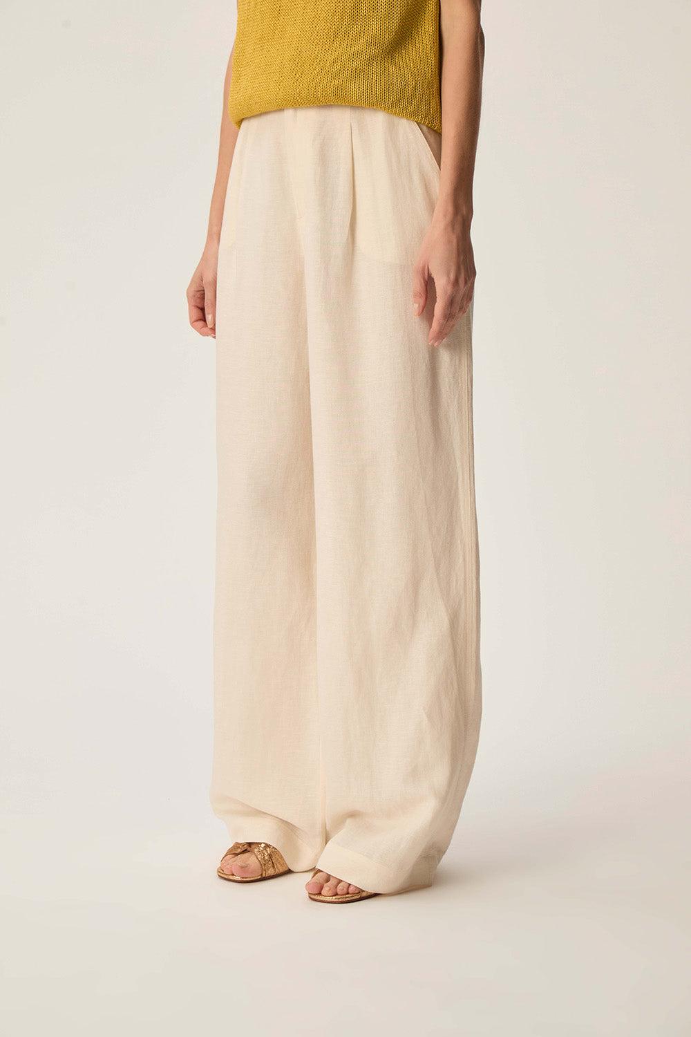 Des Petit Hauts Pantalon Tahiko Creme
