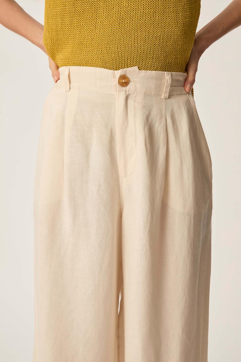 Des Petit Hauts Pantalon Tahiko Creme
