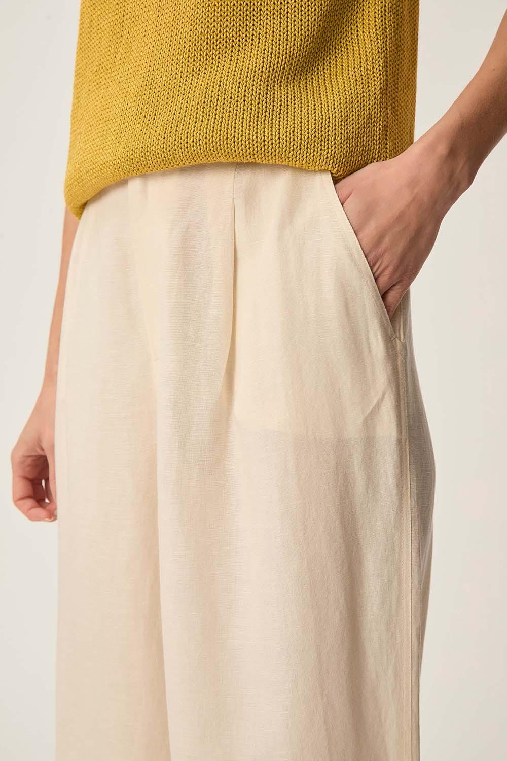 Des Petit Hauts Pantalon Tahiko Creme