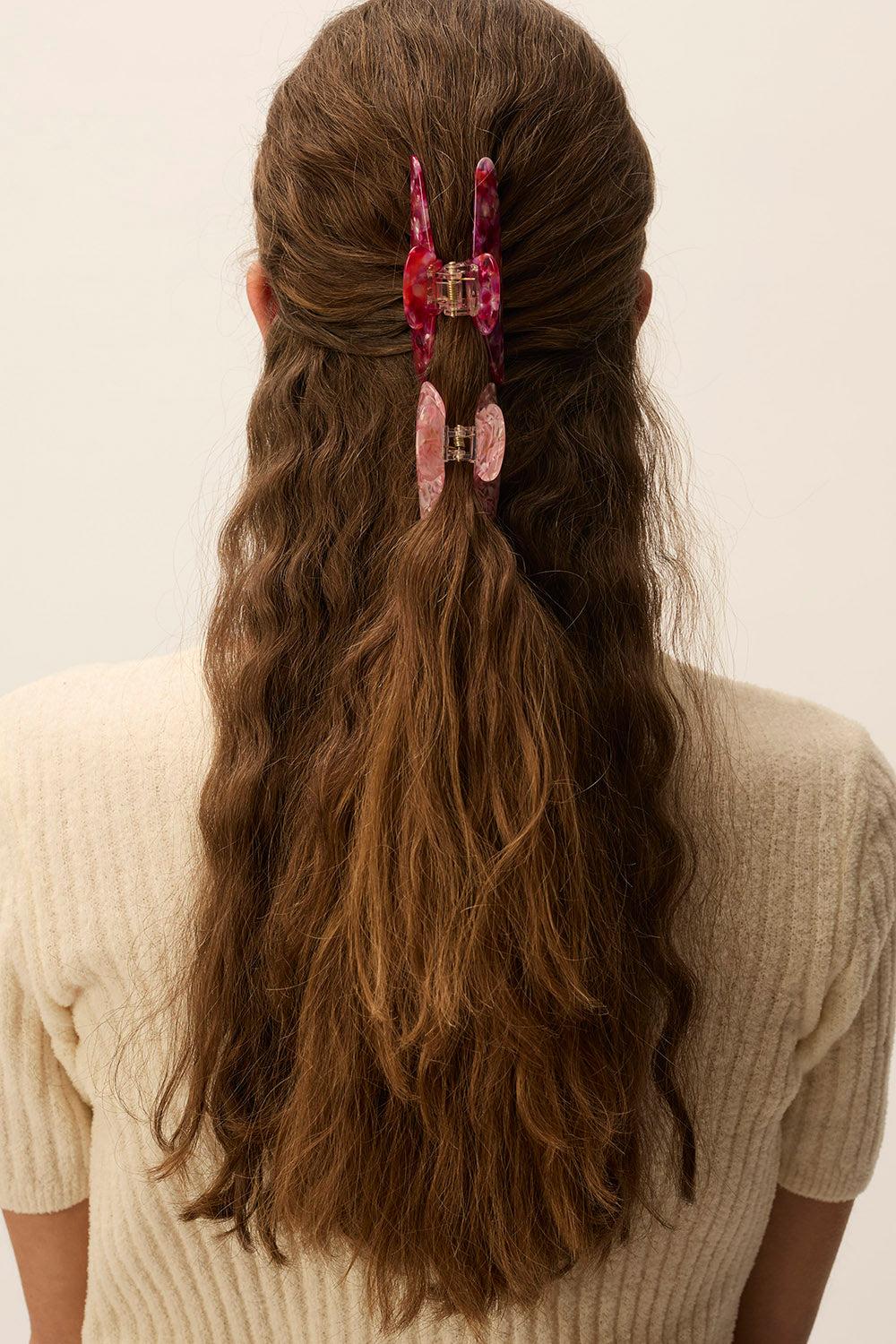 Des Petit Hauts Pinces à Cheveux Odette Cerise