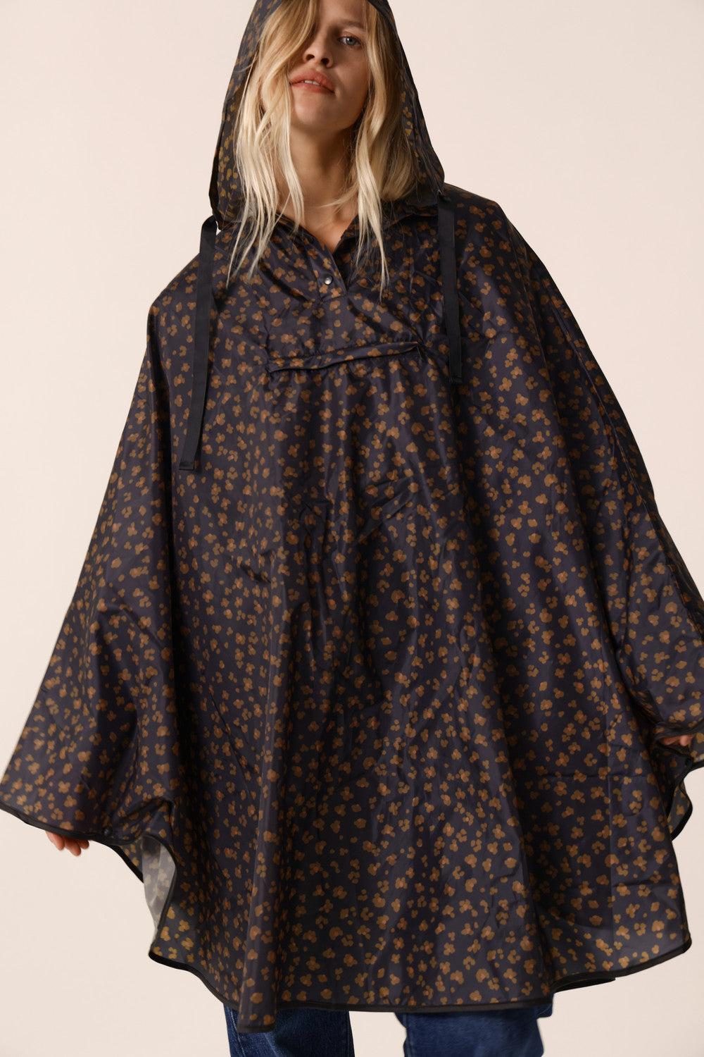 Des Petit Hauts Poncho Imperméable Leo Noir