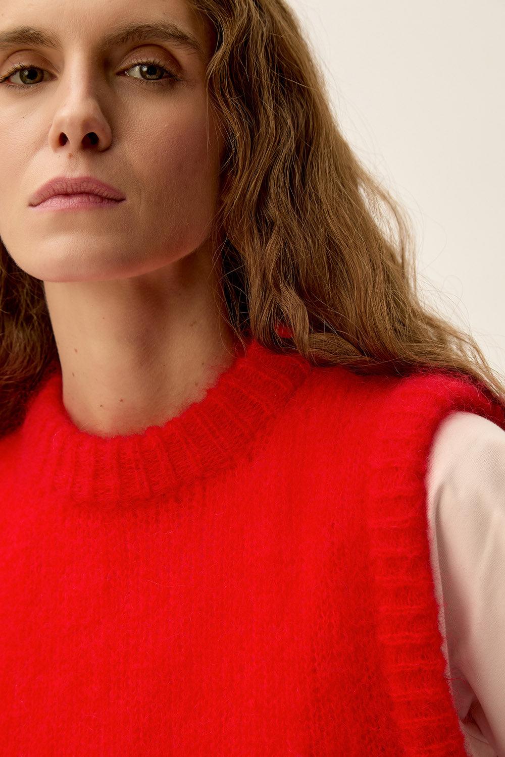 Des Petit Hauts Pull Alberto Tomate