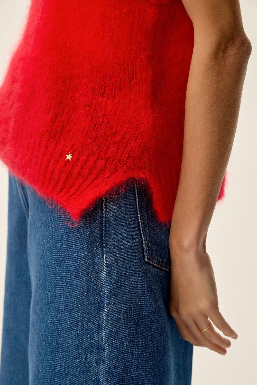 Des Petit Hauts Pull Alberto Tomate