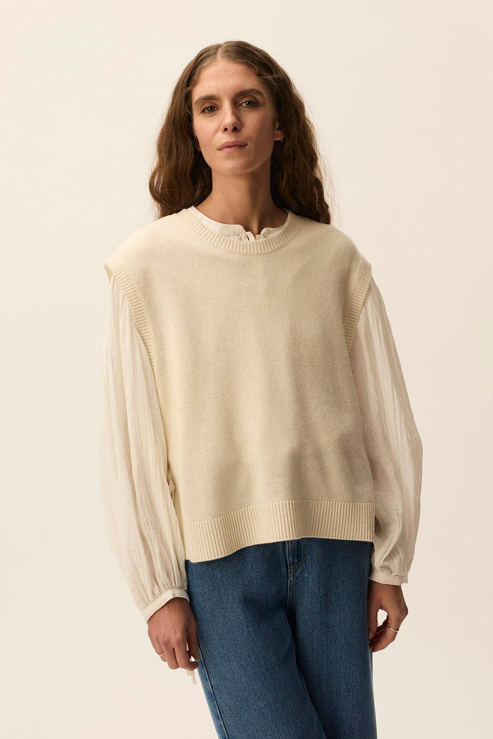 Des Petit Hauts Pull Autis Creme