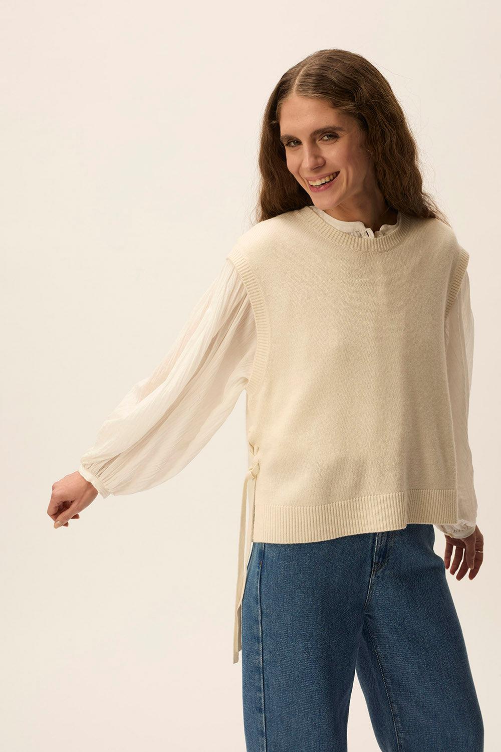 Des Petit Hauts Pull Autis Creme