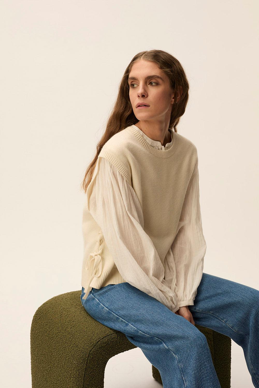 des petit hauts Pull Autis Creme