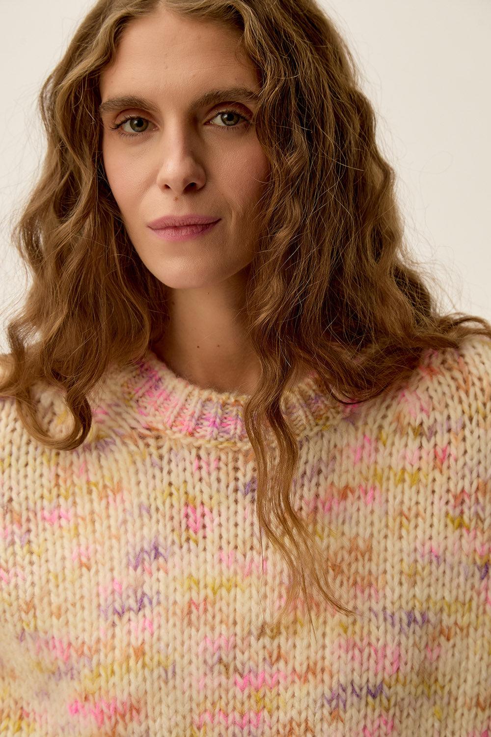 Des Petit Hauts Pull Bowie Multico Fluo