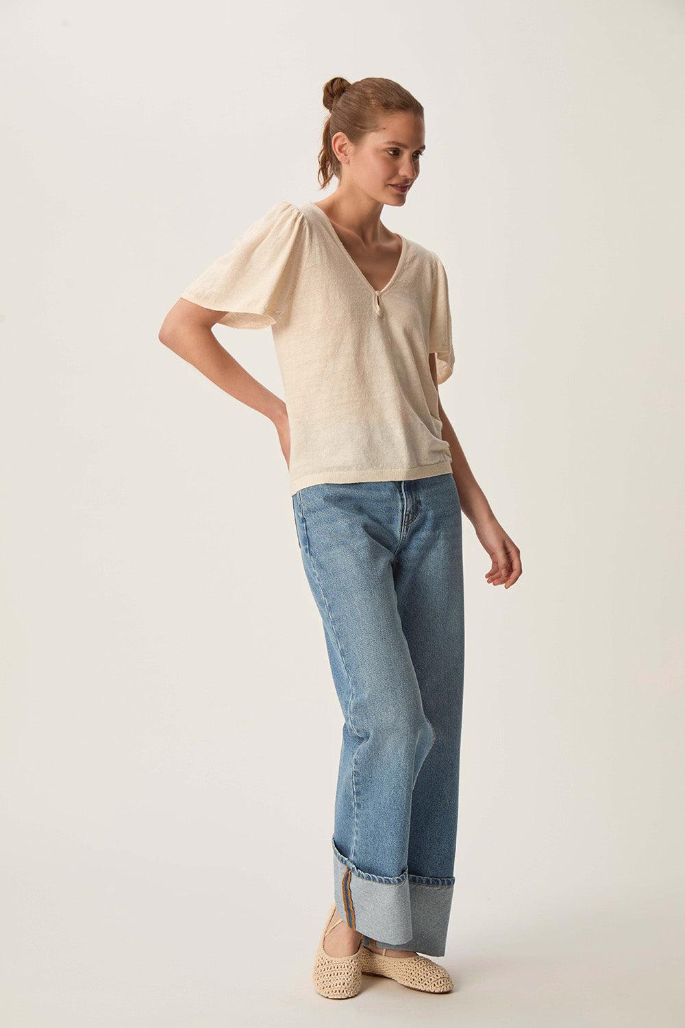 Des Petit Hauts Pull Brook Creme