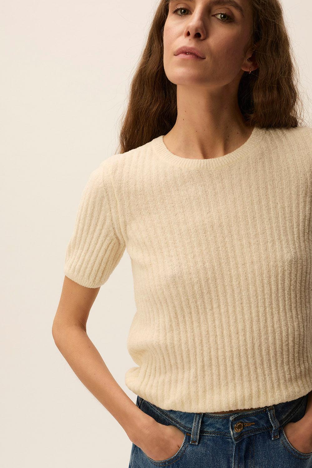 Des Petit Hauts Pull Buket Creme