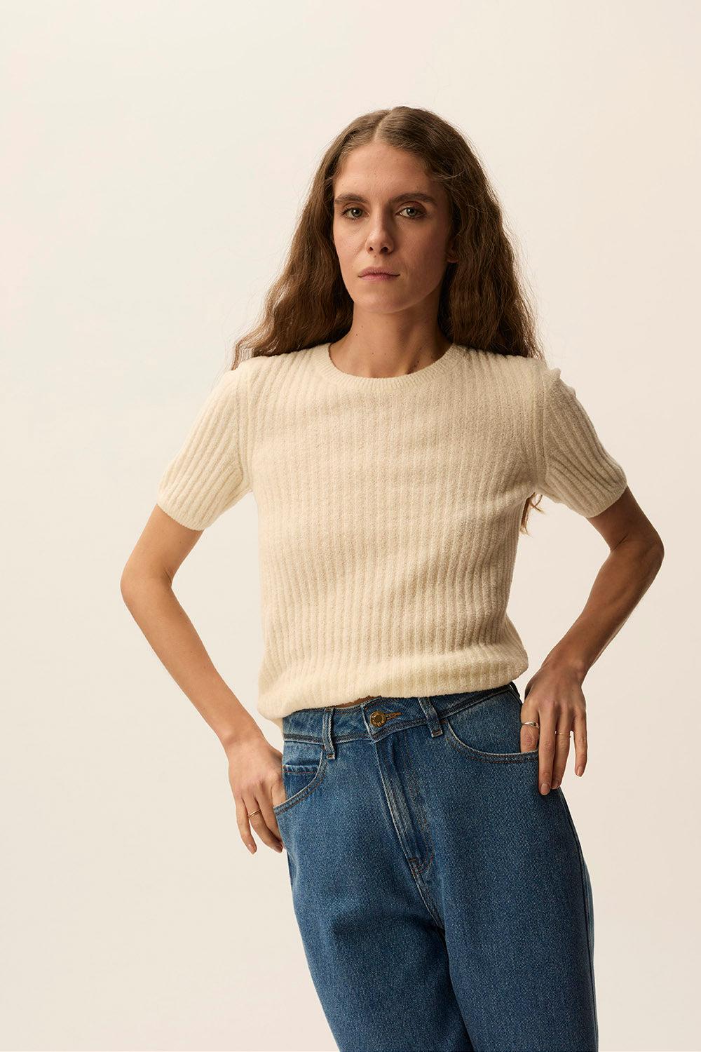 Des Petit Hauts Pull Buket Creme