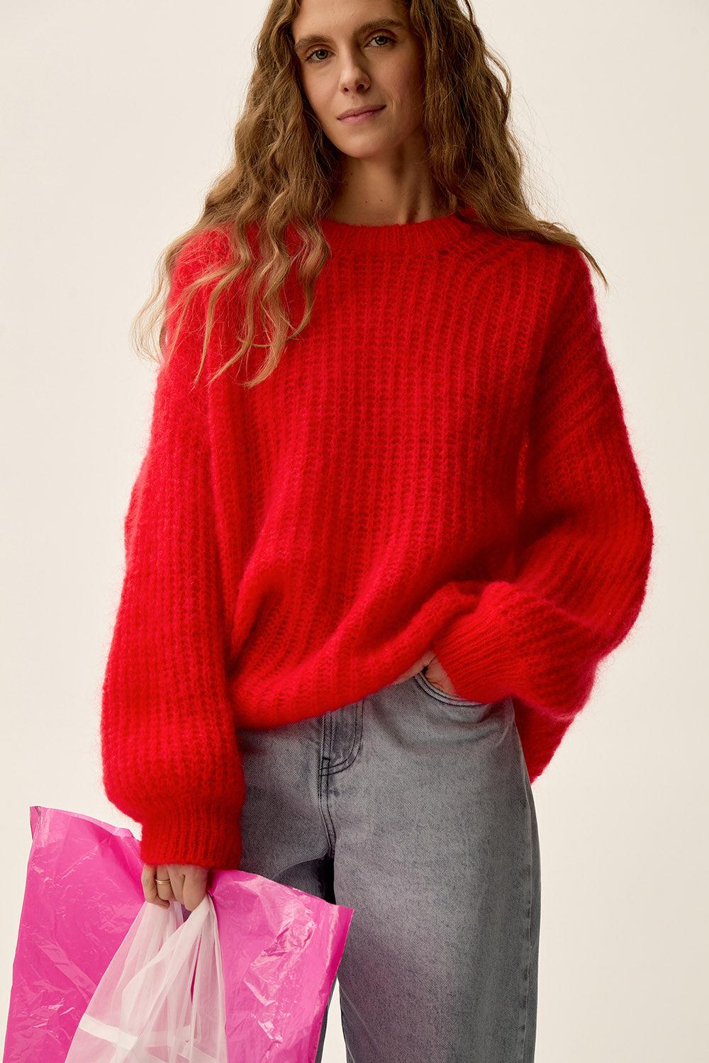 Des Petit Hauts Pull Burma Tomate