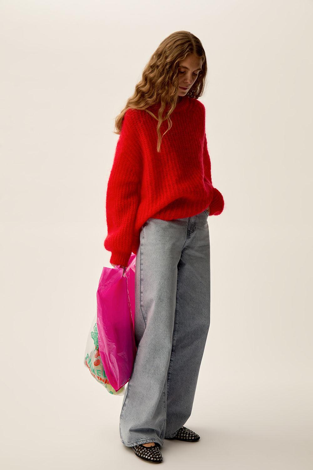 Des Petit Hauts Pull Burma Tomate