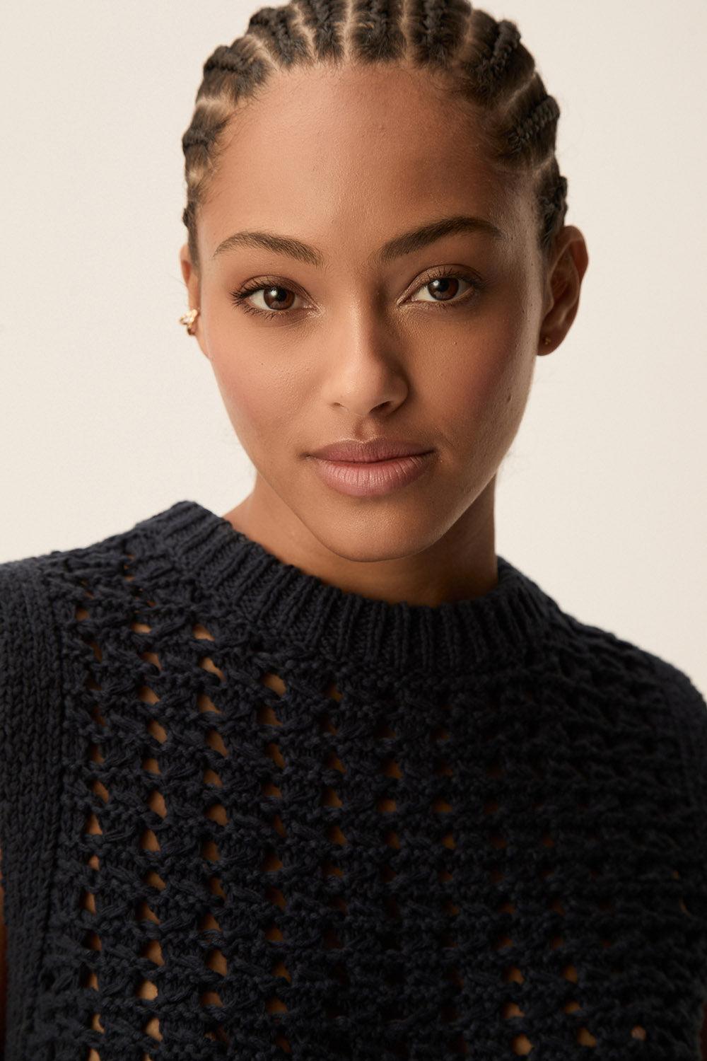 Des Petit Hauts Pull Byrone Marine