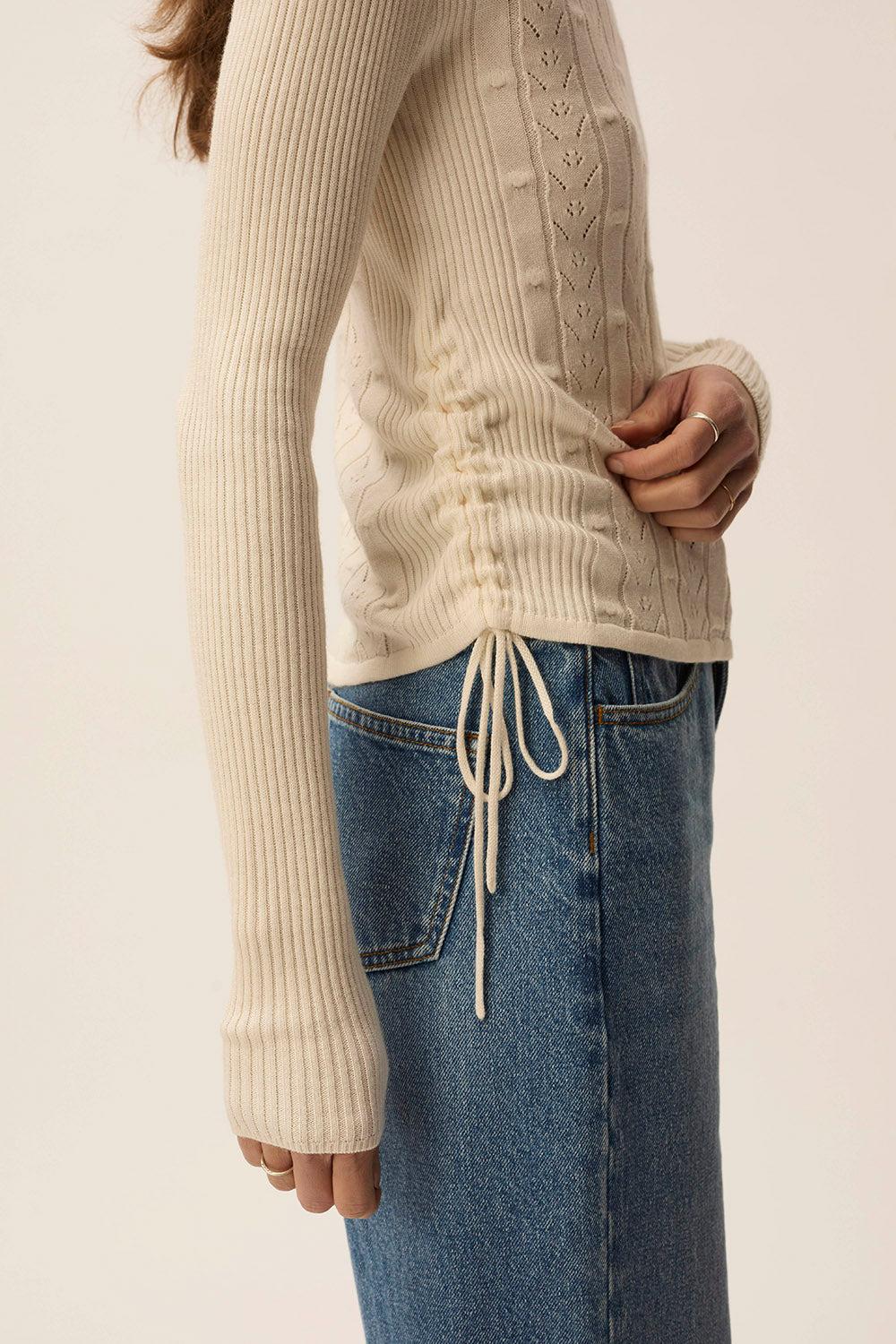 Des Petit Hauts Pull Circee Creme