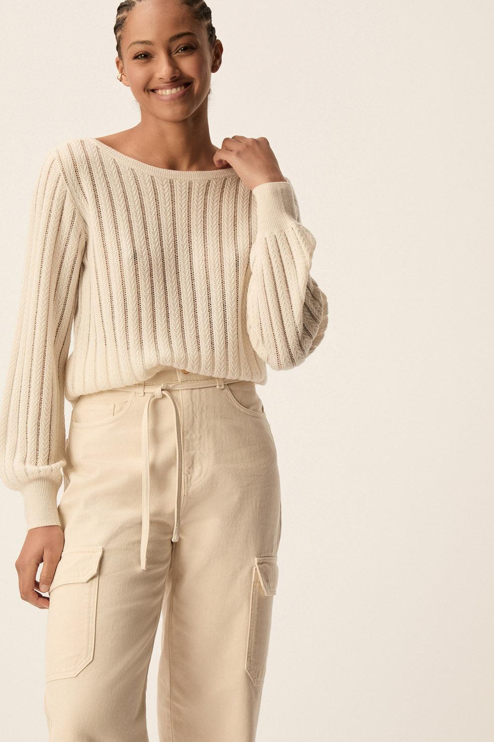 des petit hauts Pull Colorado Ecru