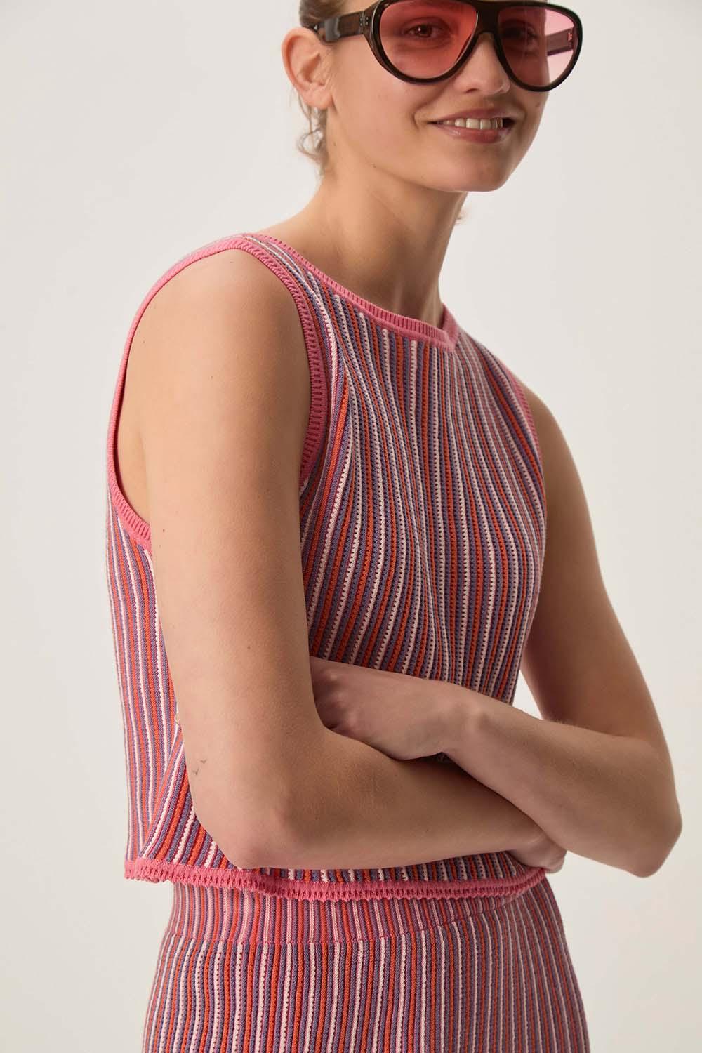 Des Petit Hauts Pull Dustin Multico Vibrations