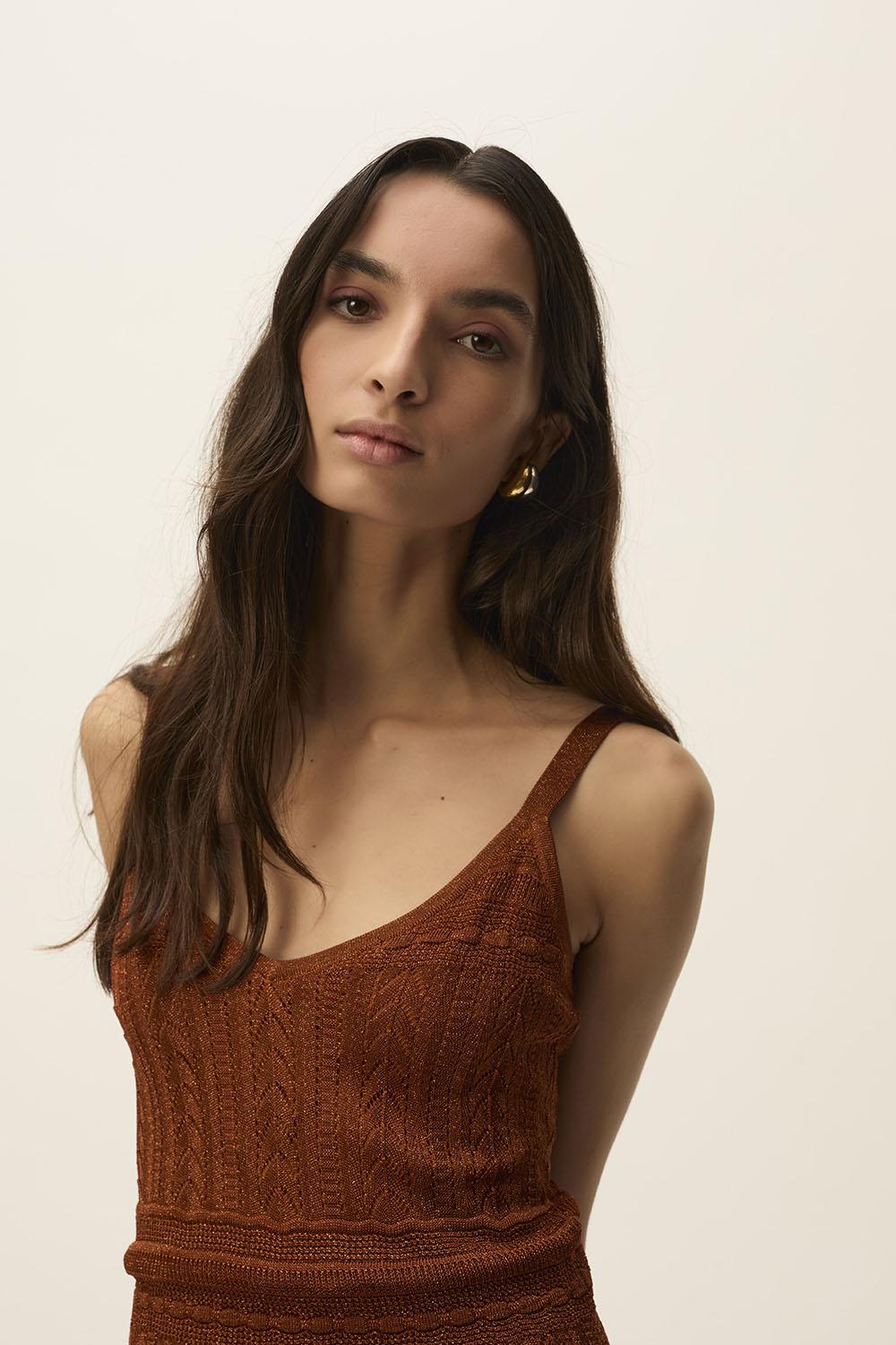 Des Petit Hauts Robe Dakota Cajou