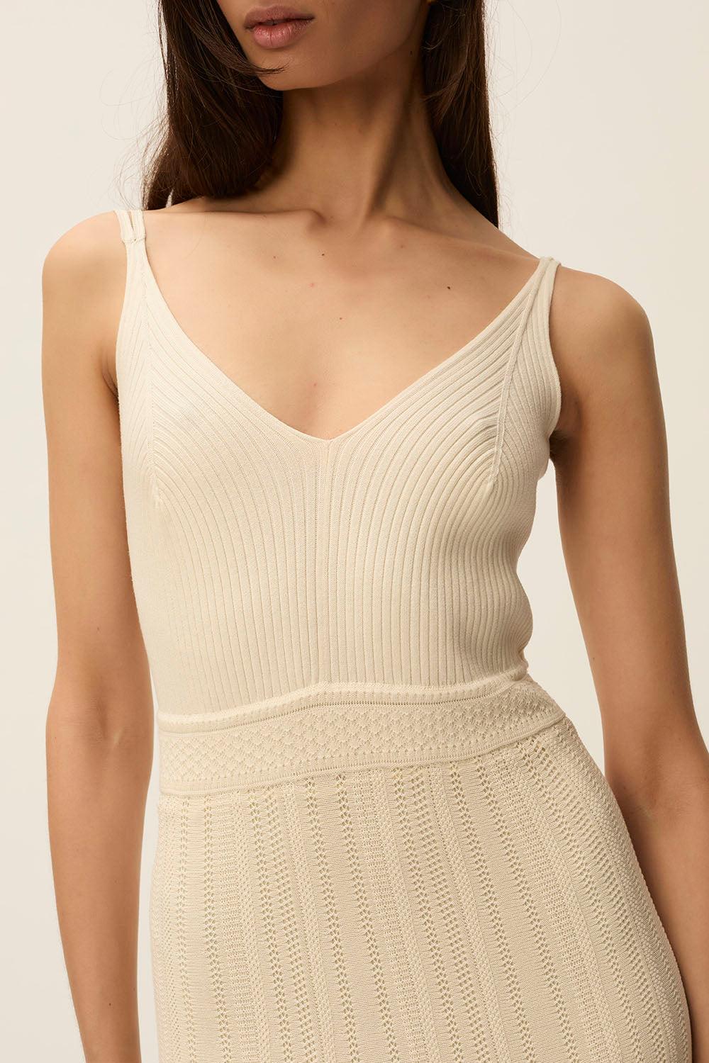 Des Petit Hauts Robe Diane Creme