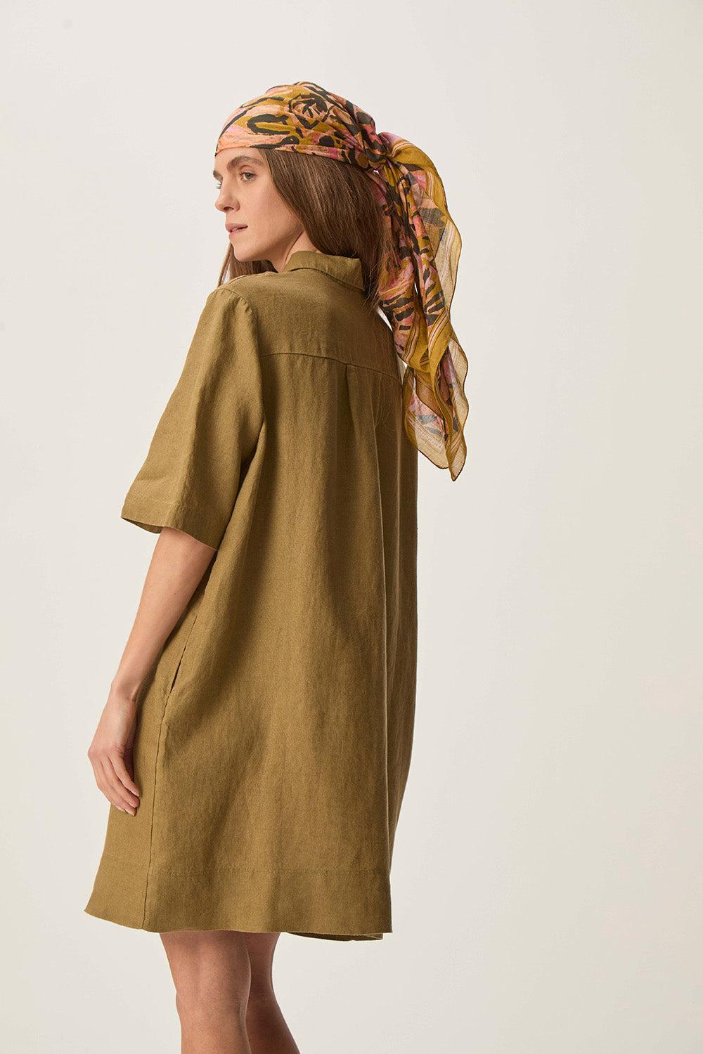Des Petit Hauts Robe Robinson Olive