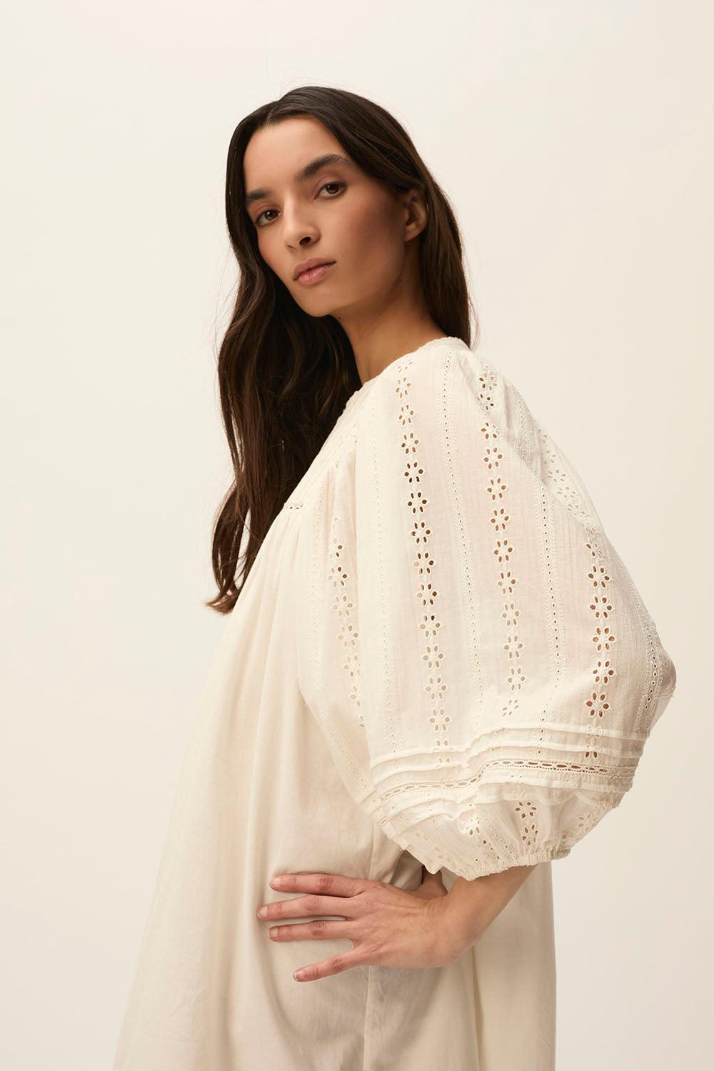 Des Petit Hauts Robe Saturne Ecru