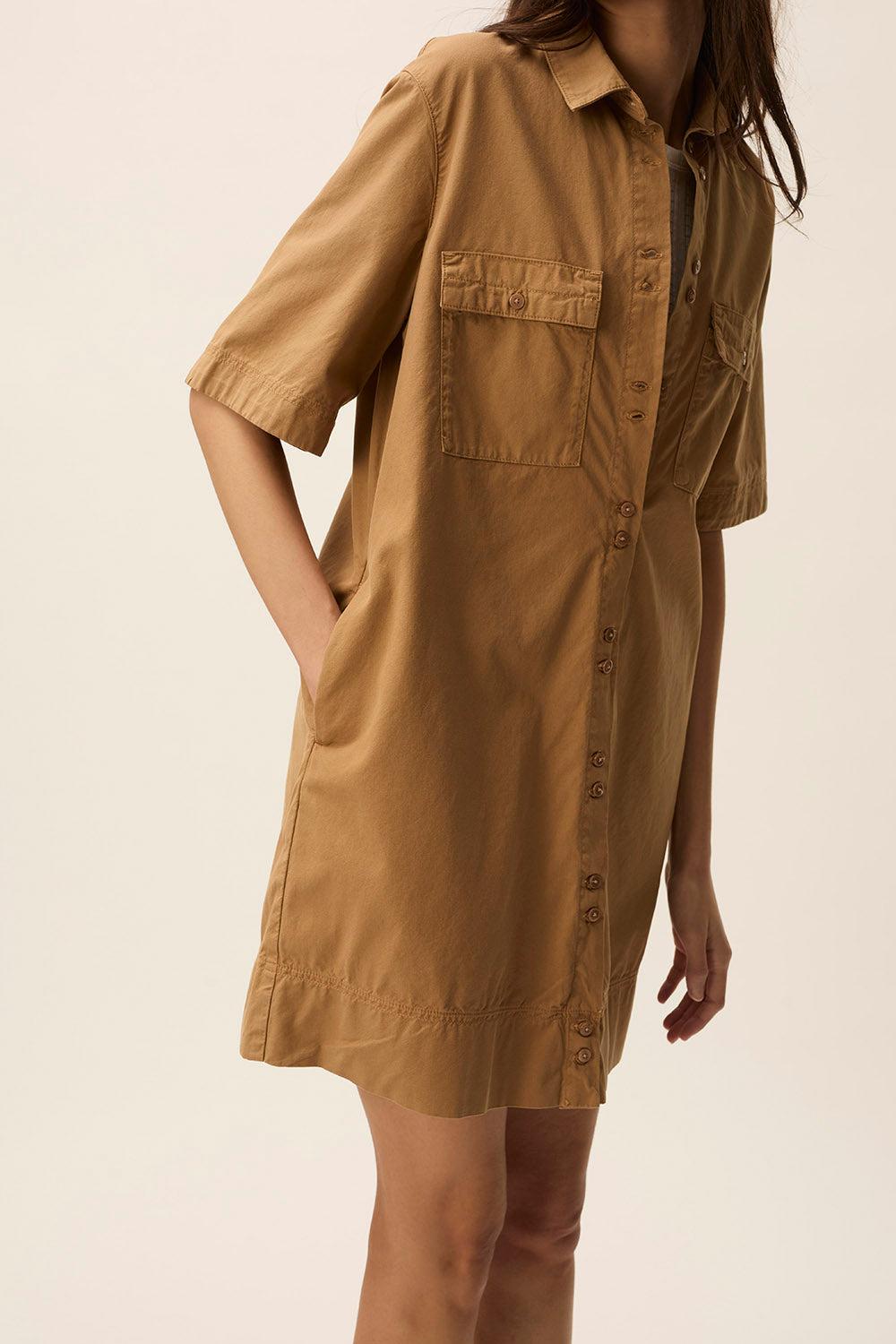 Des Petit Hauts Robe Thotho Tabac