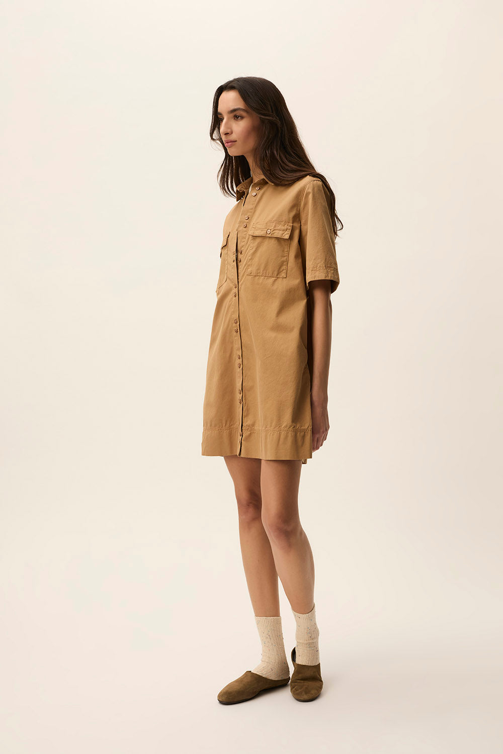 des petit hauts Robe Thotho Tabac