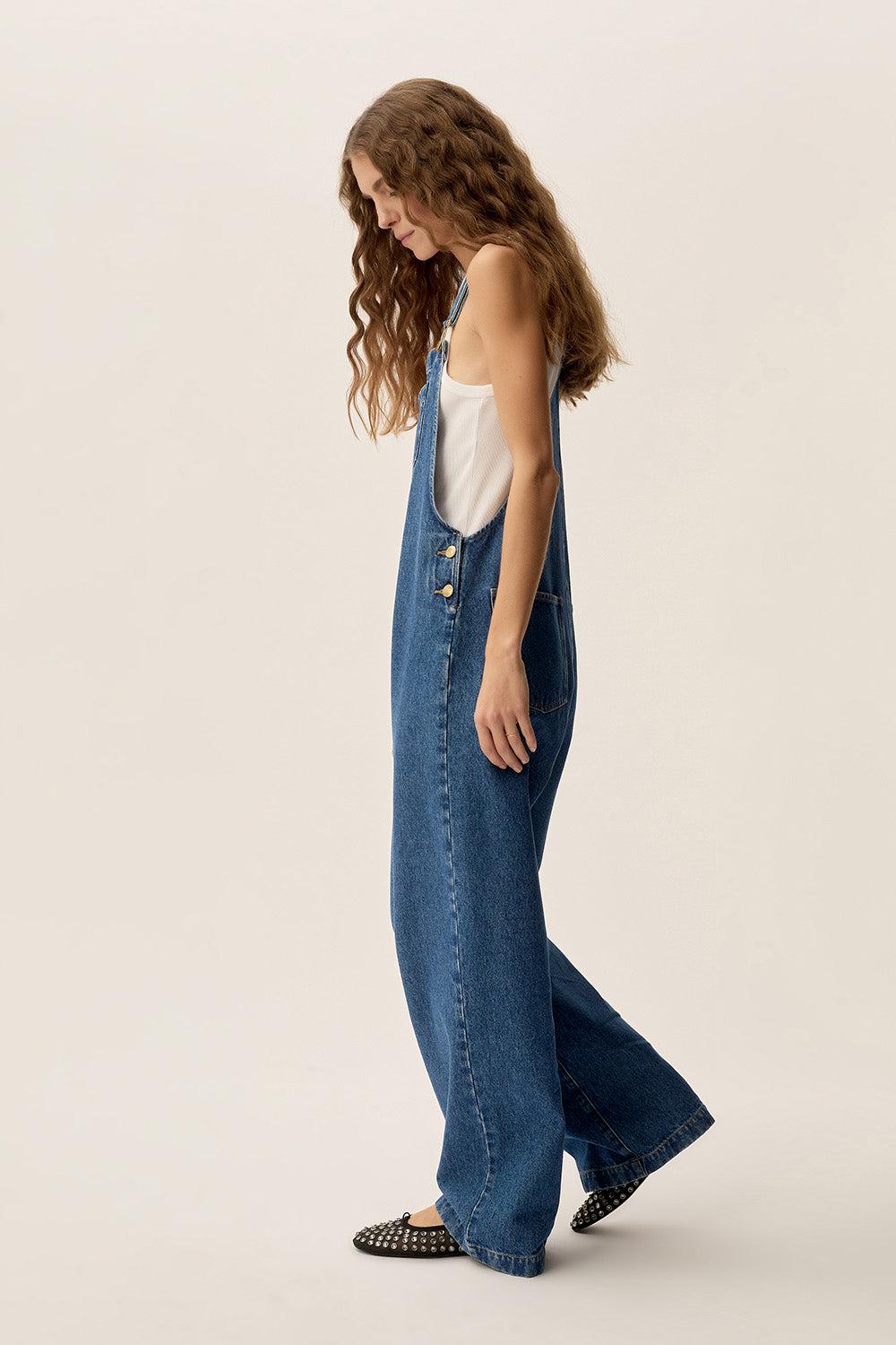 des petit hauts Salopette Laricia Middle Blue