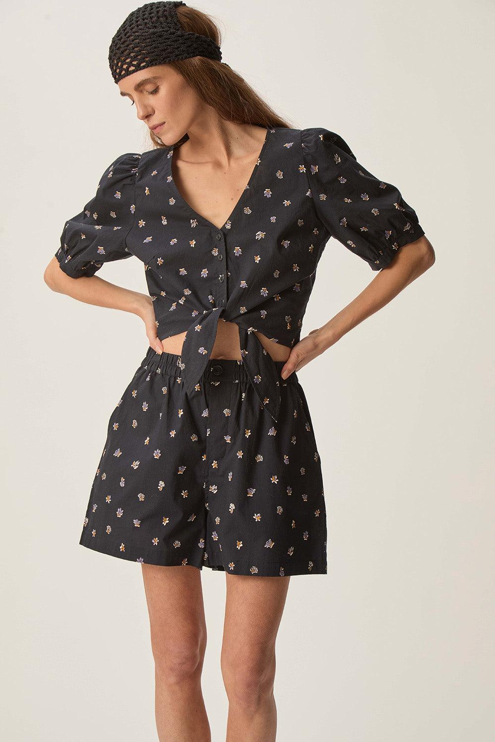 Des Petit Hauts Short Sileon Poppy