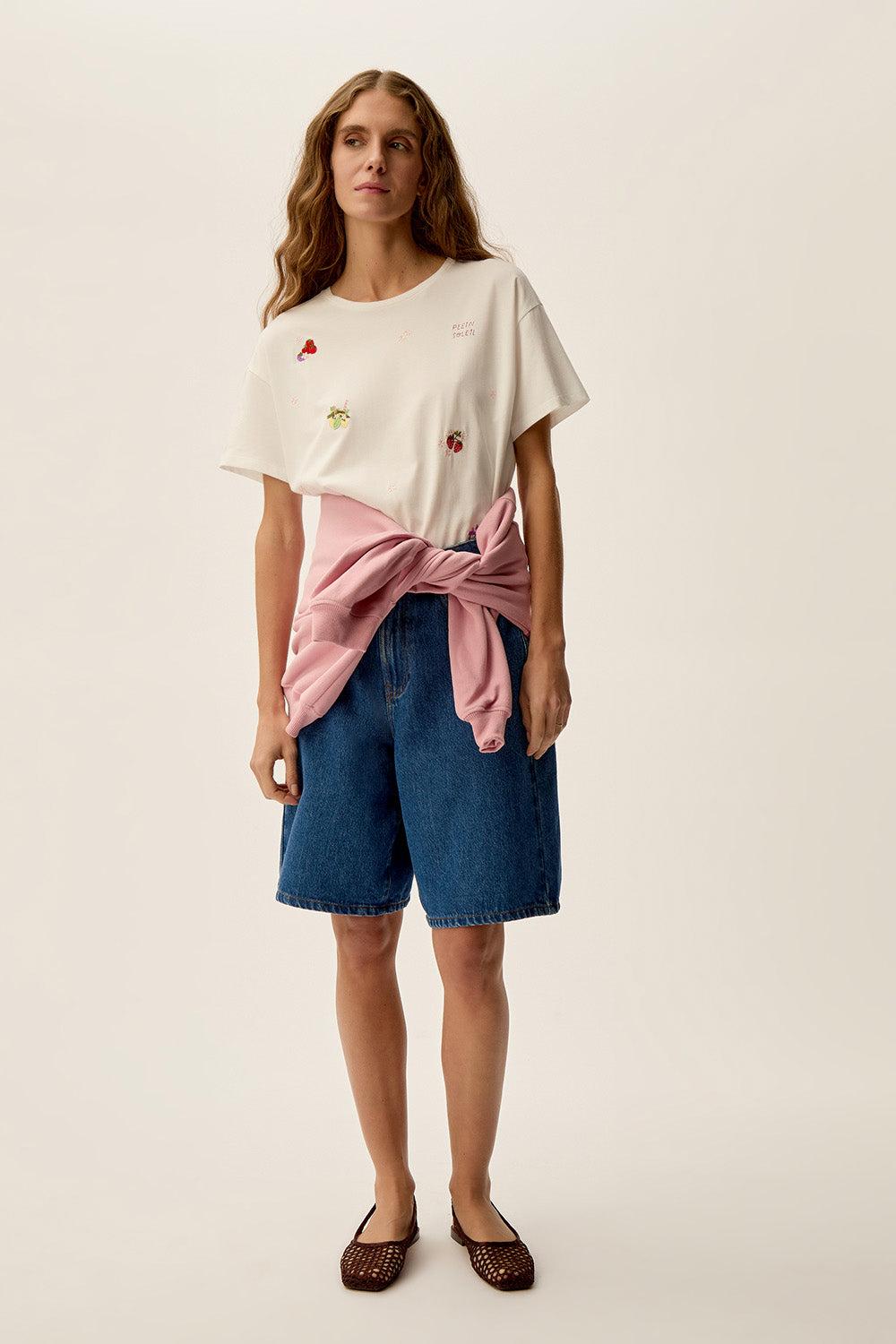 Des Petit Hauts Tee-shirt Gamos Ecru