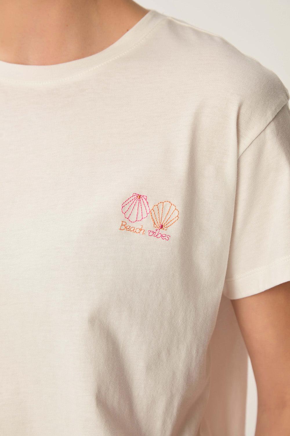 Des Petit Hauts Tee-shirt Gazo Ecru