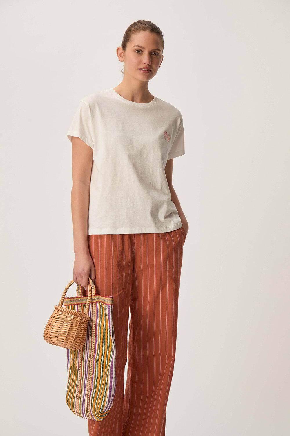 Des Petit Hauts Tee-shirt Gazo Ecru