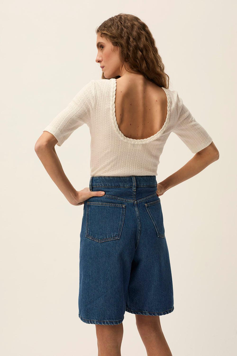 Des Petit Hauts Tee-shirt Grizelda Ecru