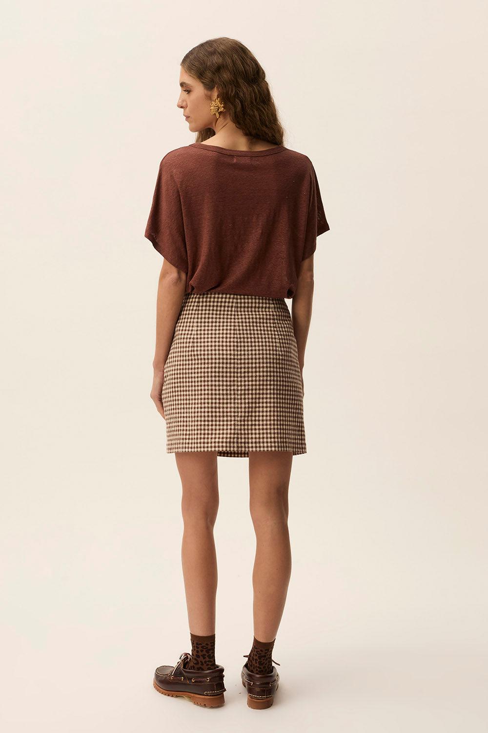 Des Petit Hauts Tee-shirt Hanami Cacao