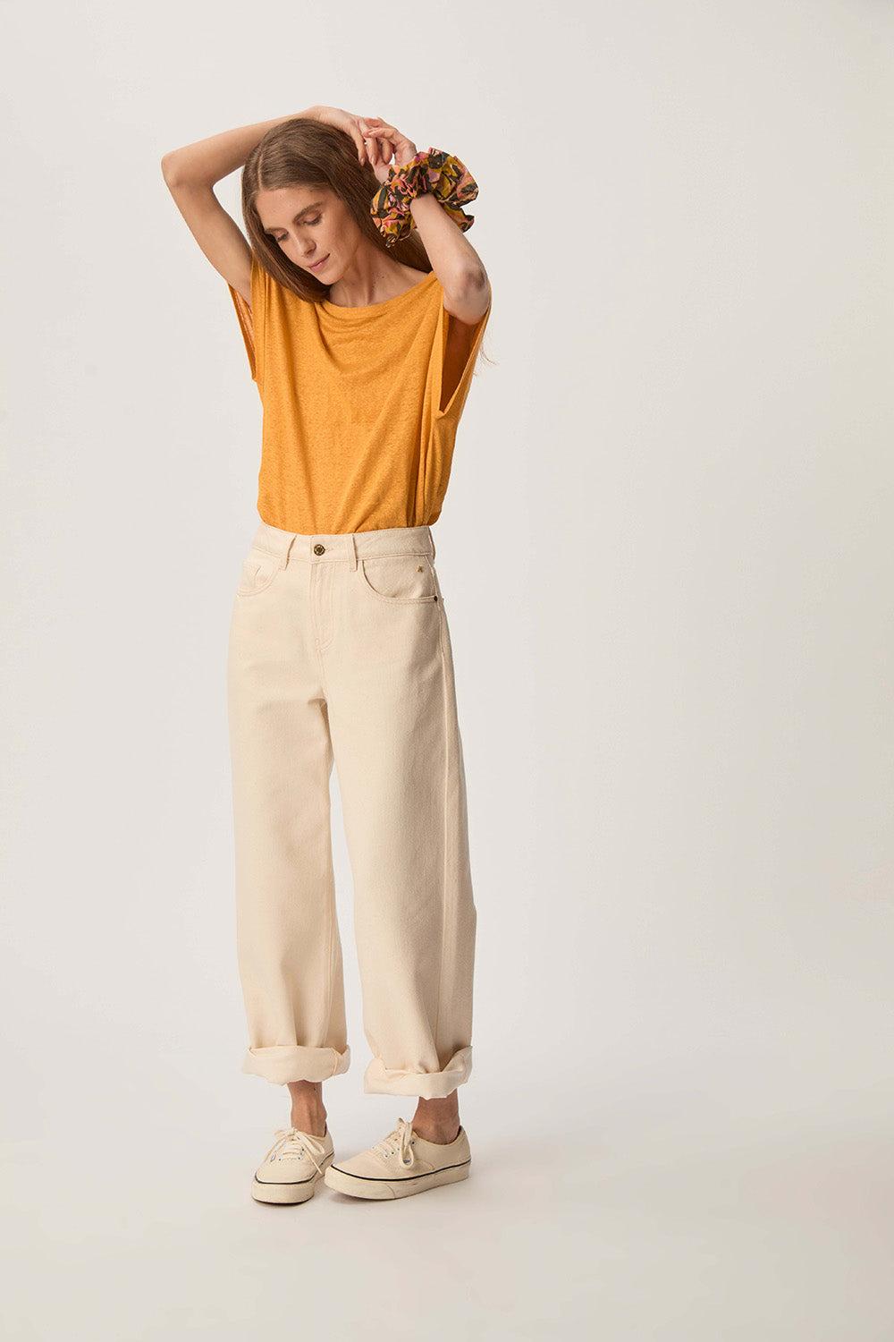 Des Petit Hauts Tee-shirt Hanami Tournesol