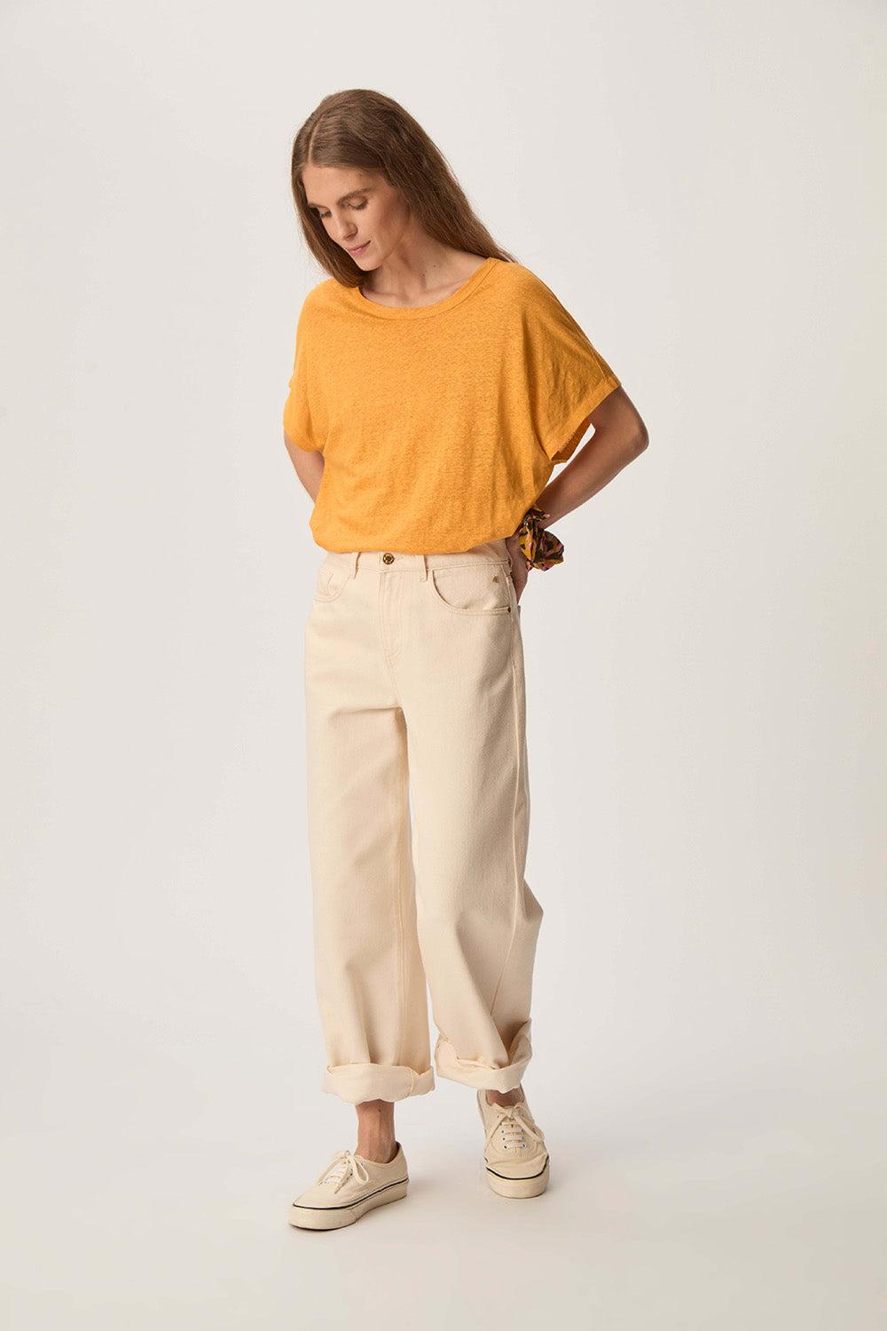 des petit hauts Tee-shirt Hanami Tournesol