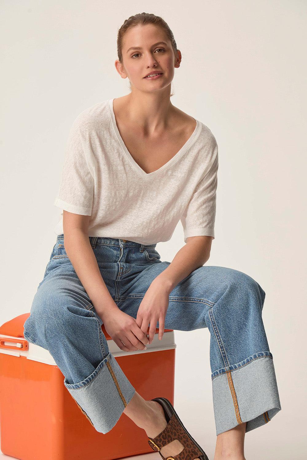 des petit hauts Tee-shirt Hanina Ecru