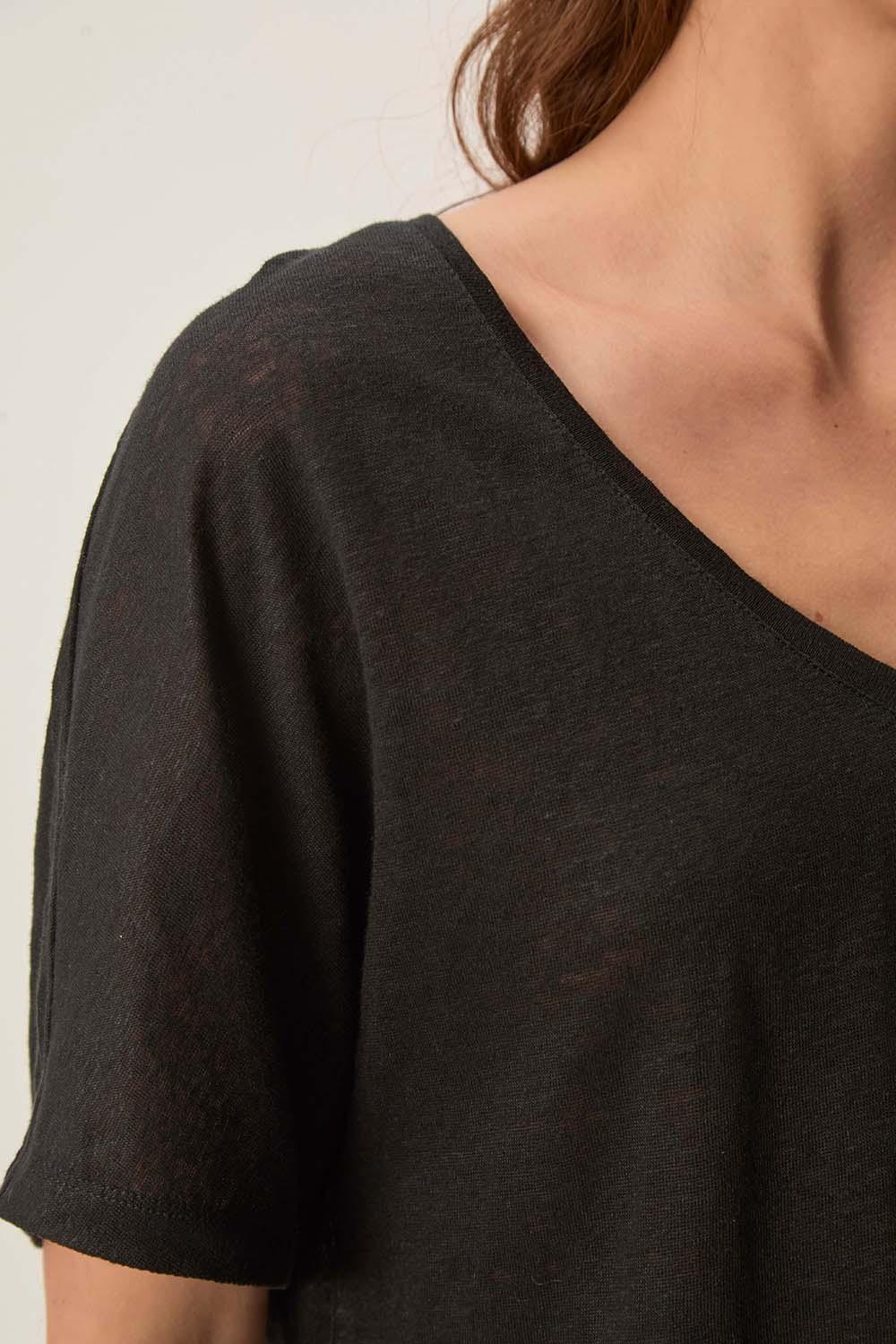 Des Petit Hauts Tee-shirt Hanina Noir