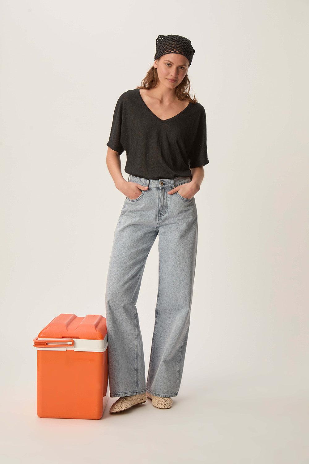 Des Petit Hauts Tee-shirt Hanina Noir