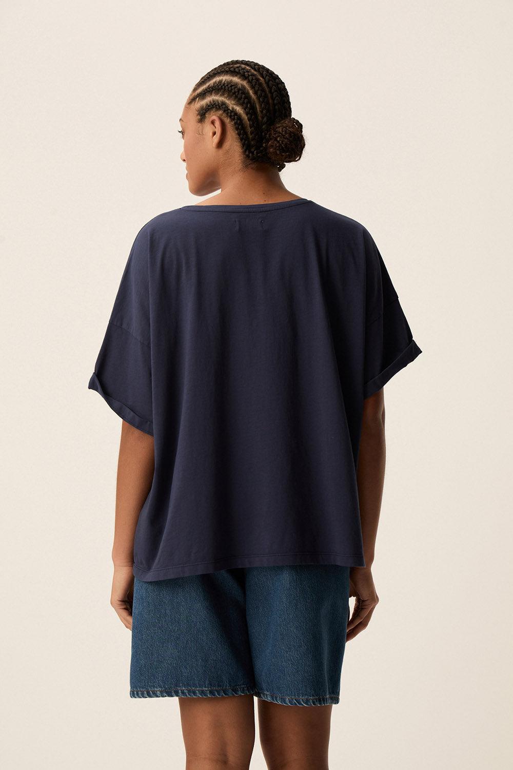 Des Petit Hauts Tee-shirt Haricia Indigo