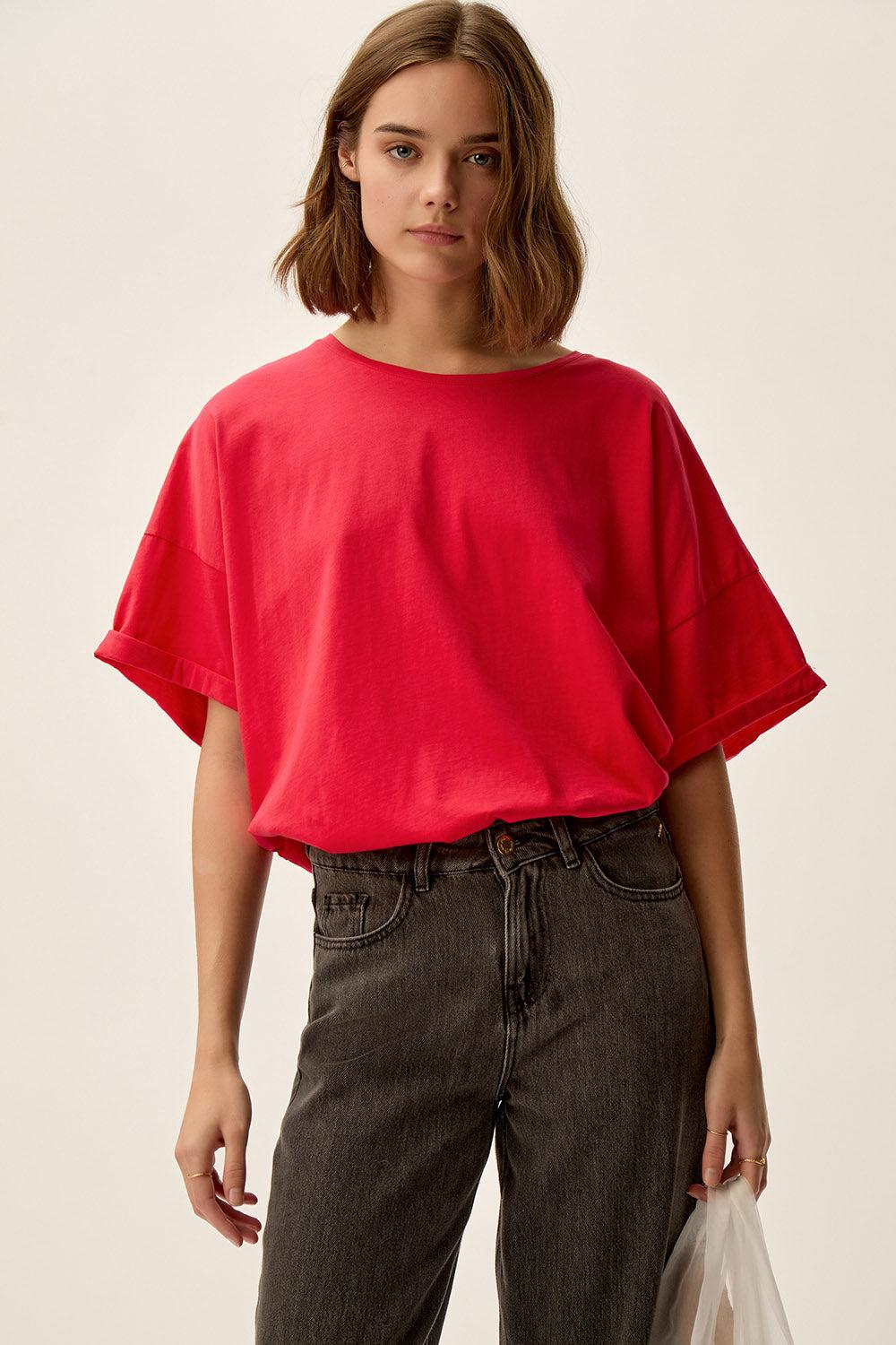 des petit hauts Tee-shirt Haricia Tomate